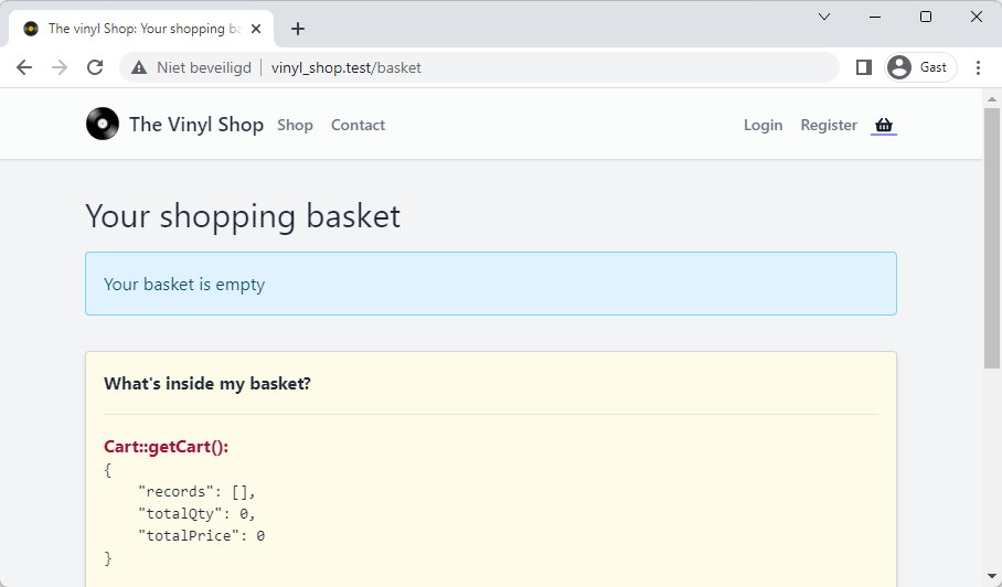 Basket is empty